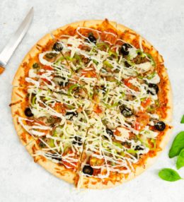 Jednoduchá vegetariánska pizza